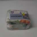 DUKINO 4x6 Area Rug, Floral Rugs for Living Room, Lightweight Non Slip Washable Rug, Indoor Low Pile & Non-Shedding Boho Design Rugs for Bedroom, Living Room, Dining Room, Green