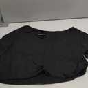 Avanova Women Off The Shoulder Crop Tops Distressed Ripped Short Sleeve Cropped Tee T-Shirt, Large, Black