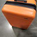 Amazon Basics 3-Piece Hardshell Spinner Luggage Set (21", 26", 30"), Expandable, Scratch-Resistant Surface, Four Multi-directional Wheels, Orange