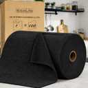 KitchLife Microfiber Cleaning Cloth Roll, 100 Pack - Tear-Away Microfiber Paper Towels, Lint-Free, Reusable, Washable for Kitchen, Car, Dishes, and Sensitive Surfaces (Black)