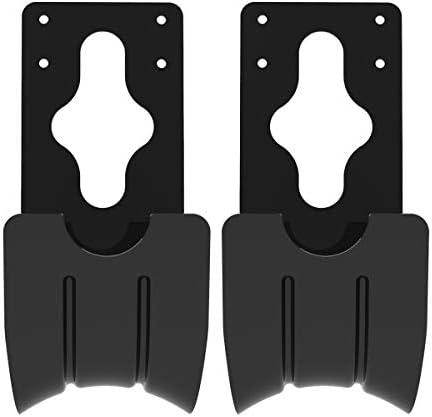 Gardzen 2-Pack Steel Wall-Mounted Heavy Duty Garden Hose Holder, Garden Hose Hanger, Carrier, Support, with A Front Groove for Spray Nozzle