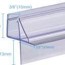 ShowerDoor Bottom Seal 2-Pack 3/8" x 36" Frameless Glass Shower Door Seal Strip Stop Leaks and Create a Water Barrier Replacement Shower Cubicle Shower Screen Seal Strip