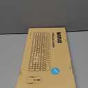 Wireless Keyboard and Mouse Combo, MARVO 2.4G Ergonomic Wireless Computer Keyboard with Phone Tablet Holder, Silent Mouse with 6 Button, Compatible with MacBook, Windows (Black)