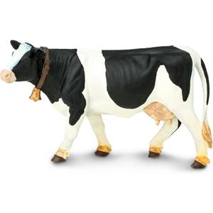 Safari Ltd. Holstein Cow Figurine - Detailed 5" Plastic Model Figure - Fun Educational Play Toy for Boys, Girls & Kids Ages 3+