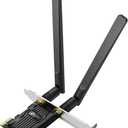 TP-Link WiFi 6 PCIe WiFi Card for Desktop PC AX1800 (Archer TX20E), Bluetooth 5.2, WPA3, 802.11ax Dual Band Wireless Adapter with MU-MIMO, Ultra-Low Latency, Supports Windows 11, 10 (64bit) Only