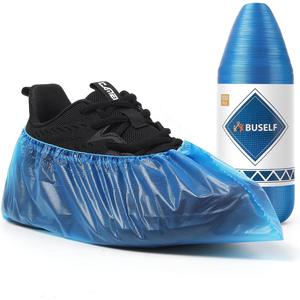 Disposable Shoe Covers, Non-Slip, Waterproof Booties  Compact Roll Design for Easy Storage, Fits Up to US Women 13 & Men 11, Perfect for Indoor Use, Real Estate Showings, Home Cleaning, etc (100 Pcs) (Blue)