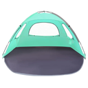 WhiteFang Beach Tent Anti-UV Portable Sun Shade Shelter for 3/4/6/8 Person, Extendable Floor with 3 Ventilating Mesh Windows Plus Carrying Bag, Stakes and Guy Lines