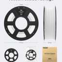 ELEGOO PLA Filament 1.75mm Black 2KG, 3D Printer Filament Dimensional Accuracy +/- 0.02mm, 2pcs 1kg Spool(2.2lbs) Fit Most FDM 3D Printers