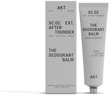 AKT Deodorant Balm 1.7 Fl Oz, Natural Deodorant for Men and Women, Award-Winning, Multi-use, Cream Deo Without Aluminum, Sc.02 After Thunder, Plastic Free, All Genders