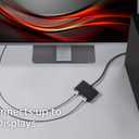 Monoprice 2-Port DisplayPort 1.2 to HDMI Multi-Stream Transport (MST) Hub, 4K@30Hz for 2 Displays, 21.6 Gbps Bandwidth, 11.8 Inch Cable, Black