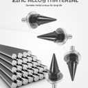 4PCS Motorcycle License Plate Bolts,License Plate Bolts and Nuts,Car Accessories Anti-Theft Spike Shape Fasteners Kit,Automotive Replacement,Suitable for Most Cars,Sedans,Motorcycles (Black)