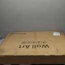 Framed 3D Textured Black and White Abstract Wall Art for Living Room, Large 3 Piece Boho Modern Artworks, Minimalist Brown Geometric Sandstone Prints for Entryway Hallway Office Wall Decor, 24x36 In