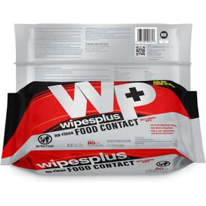 WIPESPLUS No-Rinse Food Contact Wipes, Multi-Surface Wipe, Unscented for Home and Business, 960 Count, (12 Packs of 80)