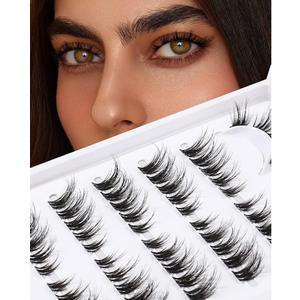 Pack Of 5 Lash Clusters 7 Pairs Cluster Lashes Natural Look DIY Lash Extension Lashes That Look Like Extensions Wispy Lashes Fluffy Eyelash Clusters Thin Band & Soft Pack Of 5 Lash Clusters 7 Pairs Cluster Lashes Natural Look DIY Lash Extension Lashes That Look Like Extensions Wispy Lashes Fluffy Eyelash Clusters Thin Band & Soft