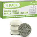 Vmaisi Baby Gate Wall Cups 4 Pack for Bottom of Gates Doorway Stairs Baby Gates