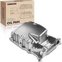 A-Premium Engine Oil Pan Sump with Drain Plug Compatible with Honda Civic 2012-2015 & Acura ILX 2013-2015, 2.4L Petrol