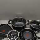 T-Fal Signature Nonstick Pots and Pans Set 12 Piece, Oven Broiler Safe 350F, Kitchen Cookware Set w/Fry Pans, Saucepans, Saute Pan, Dutch Oven, Griddle, Kitchen, Home, Dishwasher Safe, Black