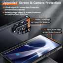 2 x Red2Fire for Samsung Galaxy S25 Ultra Case, [Military Grade Drop Protection] Heavy Duty Full Body Shockproof Protection Non-Slip Phone Case for S25 Ultra Case 6.9 inch Black