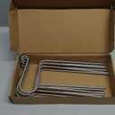 6pcs Stainless Steel Garden Hose Guides, Heavy Duty Hose Guide Stakes, Sturdy Stainless Steel Metal Garden Stakes Exterior Patio Lawn Hose Guards,for Garden Yard Plant Protection