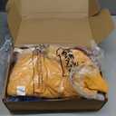 5 Pack Women's Cotton Mock Turtleneck Long Sleeve T-Shirts, Basic Tops Slim Fitted Stretch Underwear Layer Tee (XX-Large, Black, Cream, Haze Blue, Ginger Yellow, Wine Red)