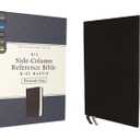 NIV, Side-Column Reference Bible (Deep Study at a Portable Size), Personal Size, Leathersoft, Black, Comfort Print