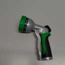 RESTMO Garden Hose Nozzle, Heavy Duty Metal Water Hose Nozzle with 7 Adjustable Spray Patterns, High Pressure Hand Sprayer with Flow Control for Watering Plants & Lawns, Washing Cars & Pets (Green)