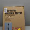 FENCHILIN Lighted Makeup Mirror Hollywood Mirror Vanity Makeup Mirror with Light Smart Touch Control 3Colors Dimmable Light Detachable 10X Magnification 360Rotation(White)