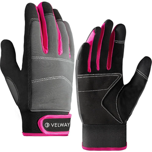 Velway Safety Work Gloves for Men Women Mechanic Working Touch Screen Utility Work Gloves for Construction Non-Slip Gloves, M