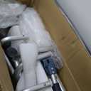 Sliding Shower Chair Tub Transfer Bench with Swivel Seat, Shower Bench for Elderly and Disabled, with Security Belt, 360 Rotation, Slides and Rotates, Adjustable,one Touch Slide Button, Dark Blue