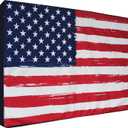 Outdoor TV Cover 70 - 75 inch - WITH ZIPPER, Weatherproof and Waterproof 360 degrees protection, 600D Heavy Duty Fabric American Flag