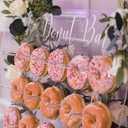 Donut Wall Display Stand - Acrylic Donut Stand Holds 50 Donuts | XL Donut Board Display | Large Donut Wall Stand for Party & Wedding Decor | Donut Holder Stand Party Dessert Display Stands
