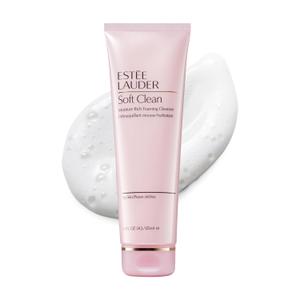 Este Lauder Soft Clean Moisture Rich Foaming Face Wash Cleanser, 4.2 Ounce