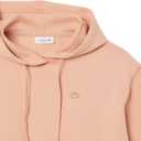 Lacoste Women's Short Cut Cutton Hoodie, Latte, 4