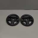 Orzly Steering Wheels for Nintendo Switch & OLED Console JoyCons, Racing Wheels for Mario Kart 8 Deluxe [Mariokart Switch Steering Wheel Joycon Controller Attachment Accessories]-TWIN PACK [2X Black]