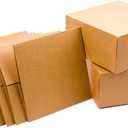 Hallmark 8" Gift Boxes (Pack of 5; Square Kraft) for Valentine's Day, Birthdays, Crafts and More