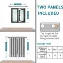 BGment Blackout Curtains - Grommet Thermal Insulated Room Darkening Bedroom and Living Room Curtains, Set of 2 Panels (52 x 63 Inch, Aqua)
