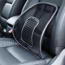 Big Ant Lumbar Support, Car Mesh Back Support with Massage Beads Ergonomic Designed for Comfort and Lower Back Pain Relief - Lumbar Back Support Cushion for Car Seat, Office Chair,Wheelchair