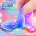 48 Packs Unicorn Galaxy Slime, Colorful Sludgy Gooey Fidget Galaxy Slime Kit for Sensory and Tactile Stimulation, Prize, Party Slime Favors,Easter Basket Stuffers