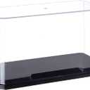 OLYCRAFT Clear Plastic Display Case 7x3.5x4 Inch Display Stand Box Self-Assembl Display Case with Black Base Dust Proof Protection Showcase for Collection Bricks Blocks Models