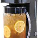 Homecraft 3-Quart Iced Coffee and Tea Maker with Filter Basket, Flavor Enhancer, Adjustable Brew Strength, Black