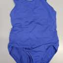 Girls Swimsuits Back Cutout Bathing Suits for Girls 6-14 Removable Chest Pad Quick Dry for Swim Team Beach Pool, Size: 10-12 Years
