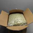 HIGOGOGO Round Stuffed Pouf Ottoman, Corduroy Poufs with Foam Chunk Filling, Furry and Fluffy Pouf Foot Stool Storage Ottoman, 26 X 18 Floor Poufs Foot Rest for Living Room, Green