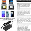 Universal Chromebook Charger 65W USB-C Charger Type C Port Adapter, for Thinkpad/Yoga, Dell, Chromebook 3100, Latitude 5420, Acer, Google Series Type C Chromebook Charger Fast Charging