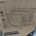 ClearSpace Modern Plastic Storage Bins with Lids Perfect Kitchen Organization or Pantry Fridge Organizer, 8 Pack, Transparent, Rectangular, 12.5" x 6" x 7", 9L Capacity, 8 Compartments