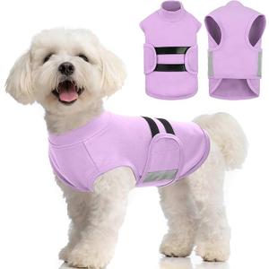 MIGOHI Dog Anxiety Relief Coat,Comfort Anxiety Vest for Dogs,Adjustable Dog Anxiety Calming Wrap for Fireworks,Thunderstorm,Travel,Separation,Anxiety Jacket for Small Dogs,XS,Lightpurple