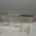 6 Pack Acrylic Gold Sign Holder Decorations