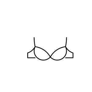 Women 2 Piece Bra  (Black, XXXL)