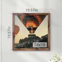 18x18 Picture Frame, Classic Brown Poster Frame, 1 Pack