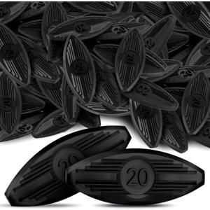 100 Pcs Plastic Biscuit Joiners Self Clamping Plate Joiner Tool Connectors for Woodworking Composite Deck Fixed Door and Furniture Framing Joinery Black