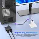 DisplayPort to Dual HDMI Adapter 4K@60Hz, DisplayPort Splitter for Dual HDMI Monitors, Supports Extended Display SST/MST Hub, DP Splitter 1 in 2 Out for PC, Desktop, NVIDIA/AMD Graphics Card
